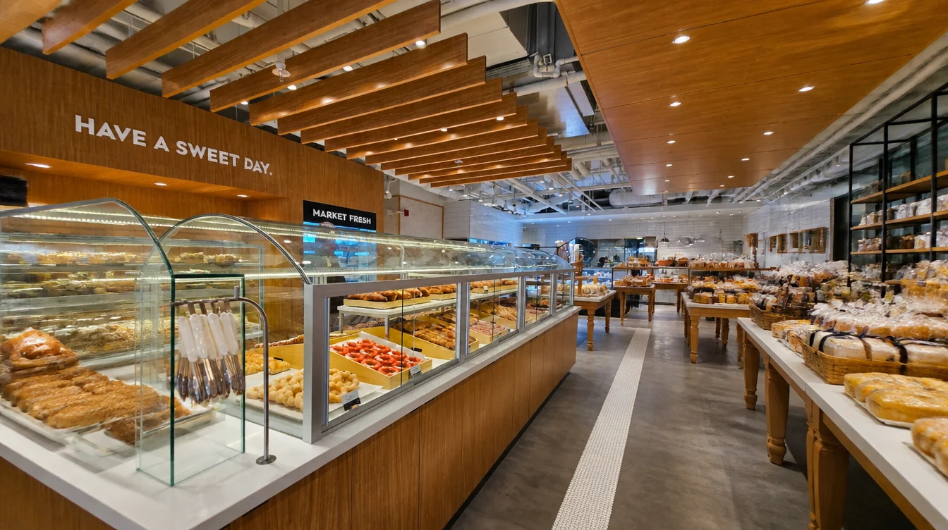 Bakery café storefront on Yonge Street